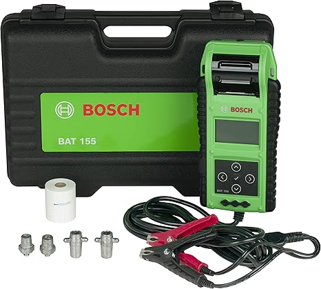 Bosch BAT155 Heavy Duty Battery Tester with Integrated Printer - Use with 6V and 12V Batteries, 12V and 24V Charging Systems