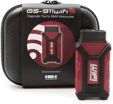 GS911 WIFI (OBD-II) / Enthusiast Version - Diagnostic Tool for BMW Motorcycles - Services up to 10 VINS - Compatible w/all 2017-on models with OBD-II diagnostic connectors (rectangular shape)