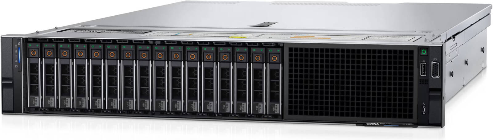 Dell PowerEdge R750xs, 2x Intel Xeon-Gold 6338, 256GB RDIMM 3200MT/s, 6x Kingston 3.84TB SATA SSD & 6 x Dell 8TB SAS 7.2K HDD, Up to 12 Hard Drives, PERC H755, 1100W (1+1) PSU | R750xs