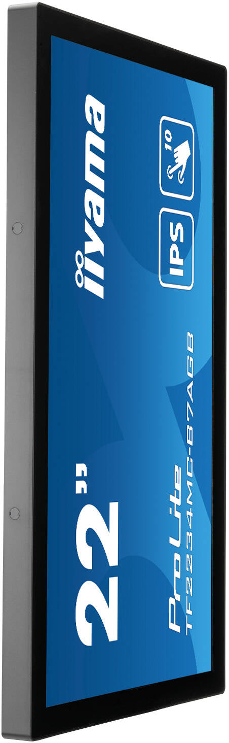 iiyama ProLite TF2234MC-B7AGB Open Frame Monitor, 22" FHD IPS LED Anti-Glare Display, 60Hz Refresh Rate, 8ms (GtG) Response Time, Projective Capacitive Touch, 10 Touch Points, Black | TF2234MC-B7AGB