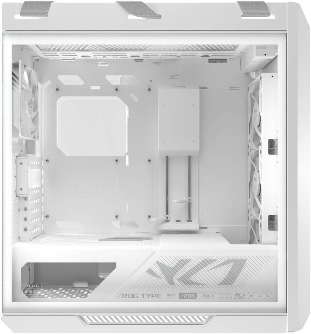 ASUS Strix Helios II GX601S Gaming Mid Tower Computer Case, 4x 140mm Pre-Installed Fans, Up to 420mm Radiator & 7x Fan Support, USB-C 20Gbps, Cable Management, PSU Shroud, White | 90DC00W3-B39000
