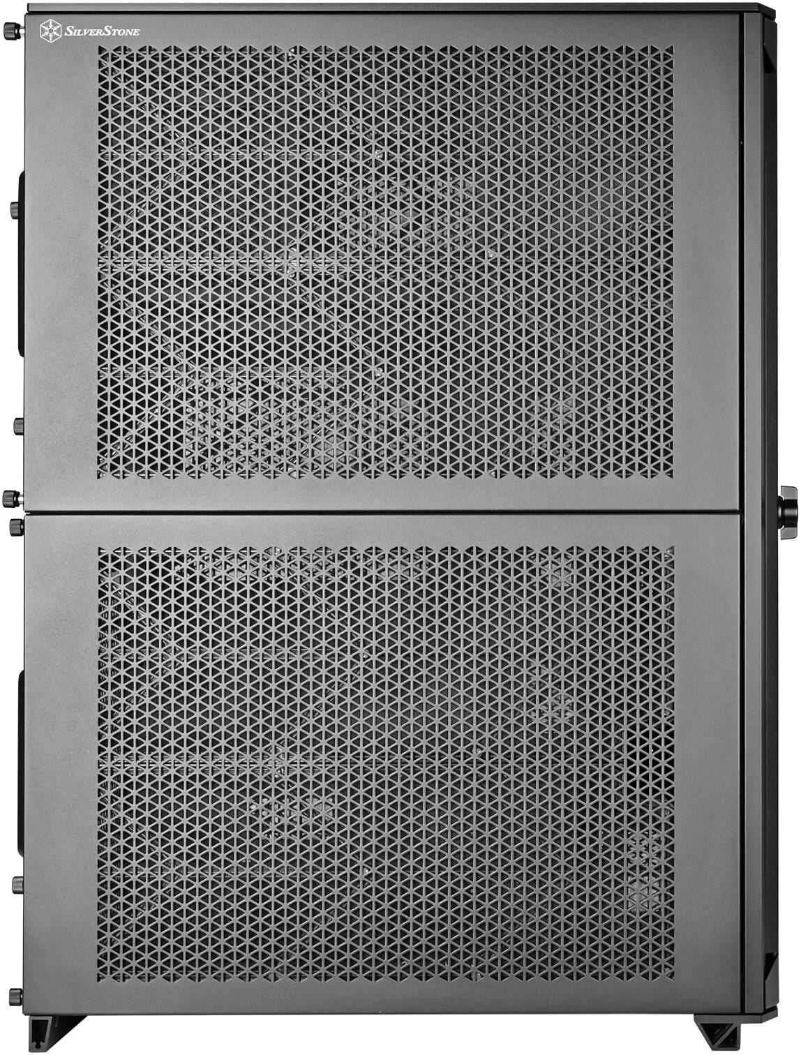 SilverStone ALTA D1 Full Tower Modular Workstation Chassis, 2x 180mm & 1x 140mm Black Pre-Installed Fans, 360mm Radiator Support, 4 x Internal 3.5" Drive Bays, Mesh Side Panel, Black | SST-ALD1B