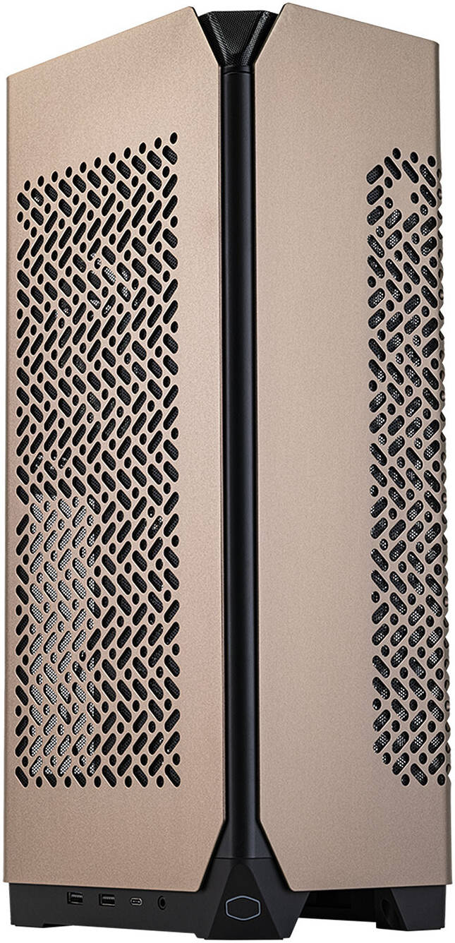 Cooler Master NCORE 100 MAX Mini ITX Computer Case, Pre-Installed 120mm Radiator & V SFX Gold 850W ATX 3.0 PSU, 1x 120mm SickleFlow Pre-Installed Fan, Bronze | NR100-ZNNN85-SL0