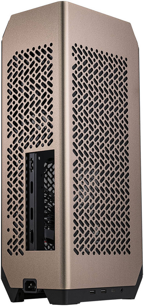Cooler Master NCORE 100 MAX Mini ITX Computer Case, Pre-Installed 120mm Radiator & V SFX Gold 850W ATX 3.0 PSU, 1x 120mm SickleFlow Pre-Installed Fan, Bronze | NR100-ZNNN85-SL0