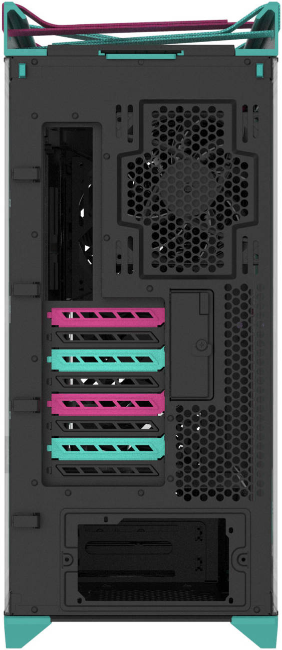 ASUS ROG Strix Helios II Hatsune Miku Edition Mid Tower Computer Case, 4x 140mm Pre-Installed Fans, Up to 420 Radiator & 7x 120mm Fan Support, USB-C 20Gbps, Cable Management | 90DC00W0-B39010