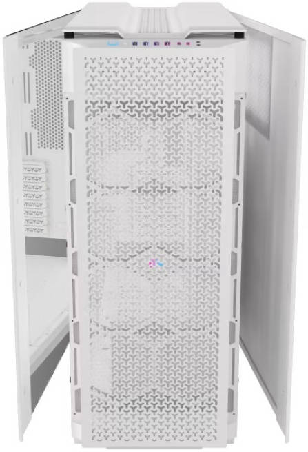 CORSAIR iCUE LINK 9000D RGB AIRFLOW Super Full-Tower PC Case, Up To 18x120mm Fans And 480mm Radiators, High-airflow, 4xUSB 3.2 Type-A, 2xUSB 3.2 Type-C, Audio Out, White | CC-9011274-WW