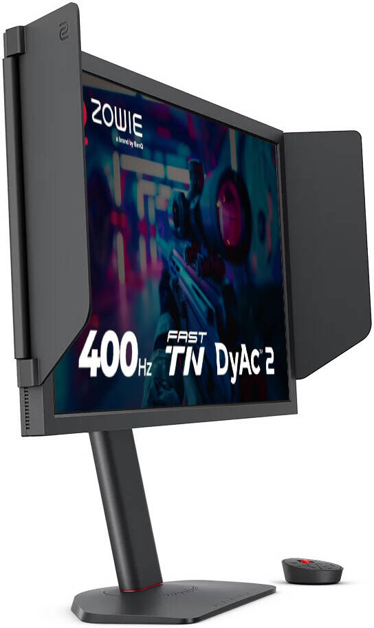 BenQ Zowie XL2566X+ Gaming Monitor, 24" TN Display, FHD Resolution, Up to 400Hz Refresh Rate, DyAc 2 Technology, Black eQualizer, Color Vibrance, S Switch, Shielding Hood, Black | XL2566X+