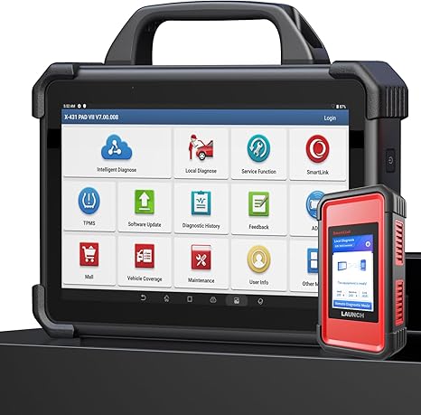 Launch X431 PADVII Elite, 2026 Full Function Diagnostic Scanner, J2534 J2534 Protocol, HD Trucks, EVs, Topology Map, 60+Service,Online Coding, Bidirectional Scan Tool,