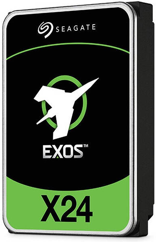 Seagate Exos X24 Internal Hard Drive, SATA 6Gb/s Interface, 20TB Capacity, 7,200 RPM Speed, 285 MB/s, Transfer Rate +12V & +5V Power Supply, Black | ST20000NM002H