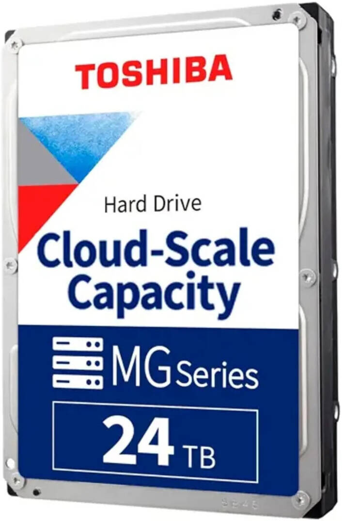 Toshiba MG11 Series Internbal HDD, 24TB Capacity, 7200RPM, 3.5" SATA 6Gb/s, 1GB Cache, CMR Construction, Helium-Sealed 10-Disk Design, 512e/4Kn Format | MG11ACA24TE