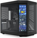 HYTE Y70 Touch Infinite Dual Chamber Mid-Tower ATX Computer Case, 14.5" 688 x 2560 (2.5K) Touch Display, Up to 10 Fans & 360mm Radiator Support, Black | CS-HYTE-Y70TTI-BB