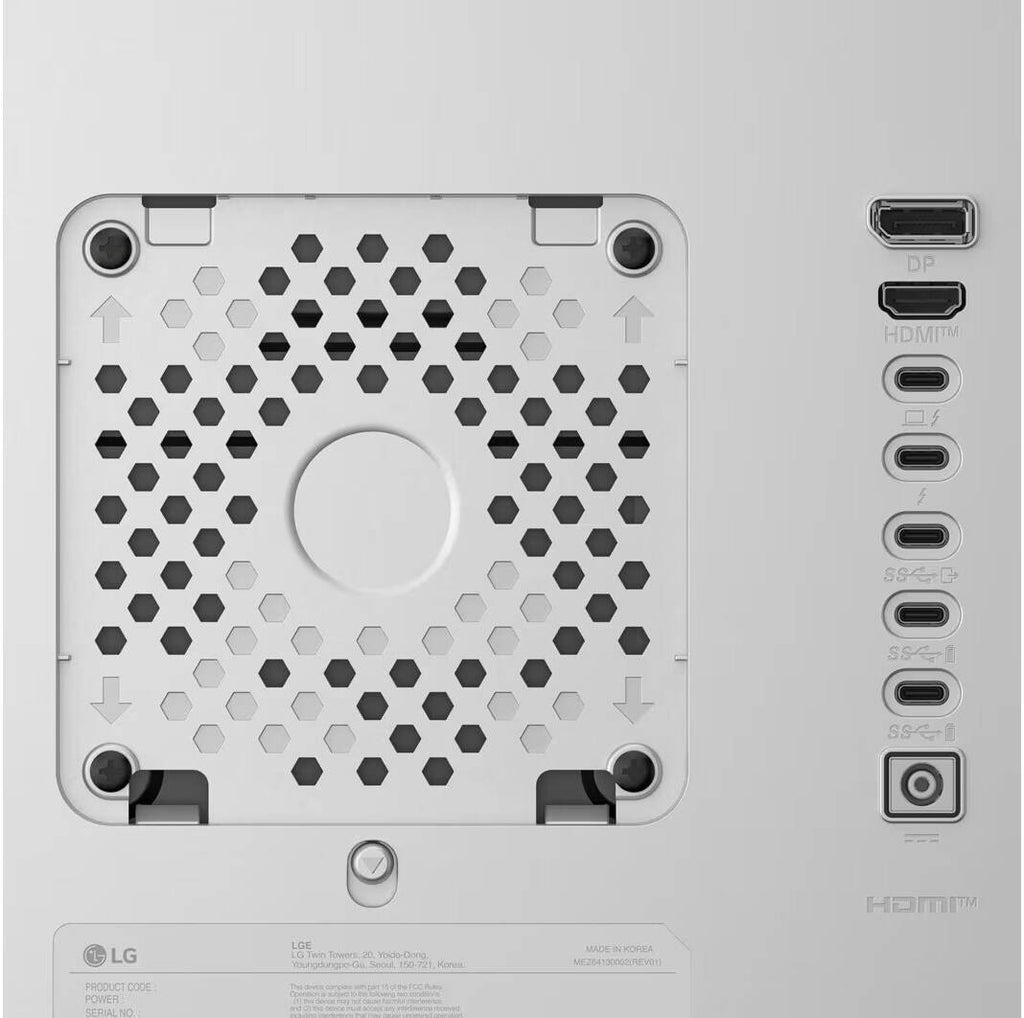 LG UltraFine 32U990A Monitor, 32" IPS Black Display, 6K Resolution, 60Hz Refresh Rate, 5ms (GtG @ Faster) Response Time, Thunderbolt 5 Port, DisplayHDR 600, HDR10, White | 32U990A