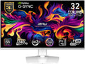 MSI MPG 321URXW Gaming Monitor, 32" QD-OLED Display, 4K UHD Resolution, 240Hz Refresh Rate, 0.03ms (GtG) Response Time, NVIDIA G-Sync Compatible, White | MPG-321URXW-QD-OLED