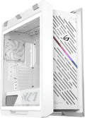 ASUS Strix Helios II GX601S Gaming Mid Tower Computer Case, 4x 140mm Pre-Installed Fans, Up to 420mm Radiator & 7x Fan Support, USB-C 20Gbps, Cable Management, PSU Shroud, White | 90DC00W3-B39000