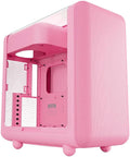 HYTE X50 Modern Performance ATX Mid-Tower PC Gaming Case, Full-Coverage Micro-Mesh, Up to 10 Fans x 120mm, 1x 3.5" HDD and 2x 2.5" SSD, Strawberry Milk | CS-HYTE-X50G-SM